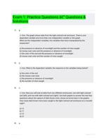 Exam 1: Practice Questions  Questions & Solutions