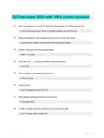 Ed Final exam 2024  with 100% correct answers
