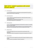 MISY 5370 - midterm questions with correct answers rated A+