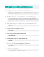 EDF 6229: Exam 2 Solved 100% Correct