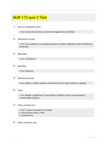 NUR 172 quiz 2 Test