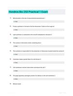 Hondros Bio 253 Practical 1 Exam