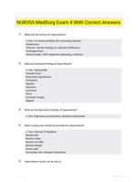 NUR355 MedSurg Exam 4 With Correct Answers