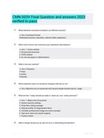 CMN 003V Final Question and answers 2023 verified to pass