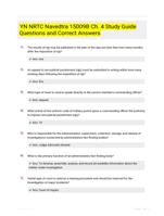YN NRTC Navedtra 15009B Ch. 4 Study Guide Questions and Correct Answers