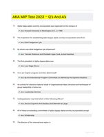 AKA MIP Test 2023  Qs And As