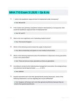 MHA 710 Exam 3 LSUS  Qs & As