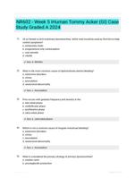 NR602 - Week 5 iHuman Tommy Acker (GI) Case Study Graded A 2024