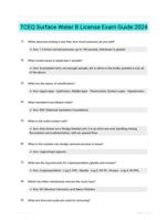 TCEQ Surface Water B License Exam Guide 2024