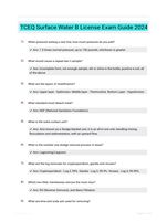 TCEQ Surface Water B License Exam Guide 2024