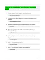 NSG6020 Final Exam With Correct Answers 2023