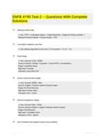 ENFB 4190 Test 2  Questions With Complete Solutions