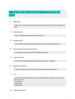 NBSTSA CST PRACTICE EXAM #5 QS & AS 2024