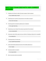 NIFA FINAL EXAM 2023 WITH 100% CORRECT ANSWERS