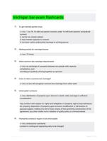 michigan bar exam flashcards