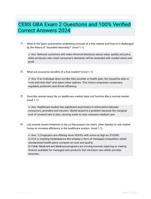 CEBS GBA Exam 2 Questions and 100% Verified Correct Answers 2024
