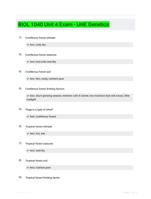 BIOL 1040 Unit 4 Exam - UNE Genetics