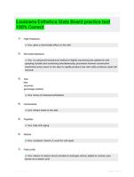 Louisiana Esthetics State Board practice test 100% Correct