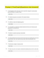 Prostart 2 Final Exam()Questions And Answers!!