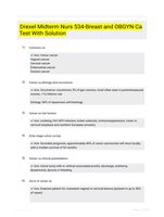 Drexel Midterm Nurs 534-Breast and OBGYN Ca Test With Solution