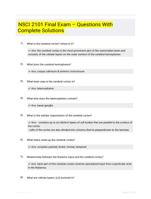 NSCI 2101 Final Exam  Questions With Complete Solutions