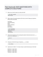 Pals Heartcode 2025 QUESTIONS WITH COMPLETE SOLUTIONS