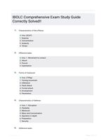 IBOLC Comprehensive Exam Study Guide Correctly Solved!!