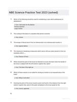 NBE Science Practice Test 2023 (solved)