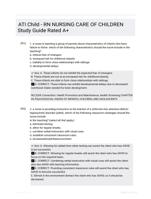 ATI Child - RN NURSING CARE OF CHILDREN Study Guide Rated A+