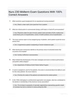 Nurs 230 Midterm Exam Questions With 100% Correct Answers