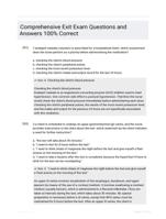 Comprehensive Exit Exam Questions and Answers 100% Correct