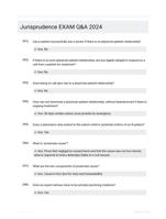 Jurisprudence EXAM Q&A 2024
