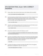 8TH EDITION FINAL Exam 100% CORRECT ANSWERS