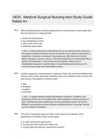 HESI - Medical Surgical Nursing test Study Guide Rated A+
