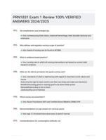 PRN1831 Exam 1 Review 100% VERIFIED ANSWERS  2024/2025