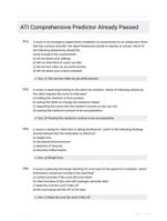 ATI Comprehensive Predictor Already Passed