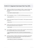FLVS 3.11 Segment One Exam Part Two 93%