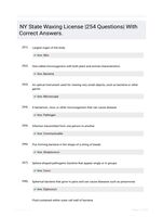 NY State Waxing License |254 Questions| With Correct Answers.