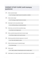 SCIENCE STUDY GUIDE (with brainpop questions)