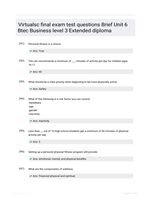 Virtualsc final exam test questions Brief Unit 6 Btec Business level 3 Extended diploma