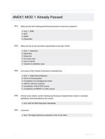 4N0X1 MOD 1  Already Passed