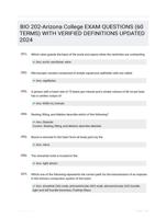 BIO 202-Arizona College EXAM QUESTIONS (60 TERMS) WITH VERIFIED DEFINITIONS UPDATED 2024