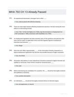 MHA 702 CH 13 Already Passed