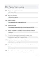 CNA Practice Exam: Indiana