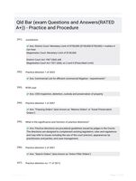 Qld Bar (exam Questions and Answers(RATED A+)) - Practice and Procedure