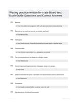 Waxing practice written for state Board test Study Guide Questions and Correct Answers