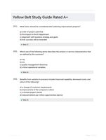 Yellow Belt Study Guide Rated A+