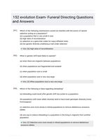 152 evolution Exam- Funeral Directing Questions and Answers
