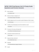 NFDN 1002-FInal Review Unit 5-9 Study Guide Questions and Correct Answers