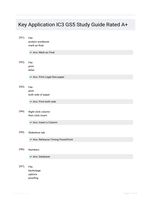 Key Application IC3 GS5 Study Guide Rated A+